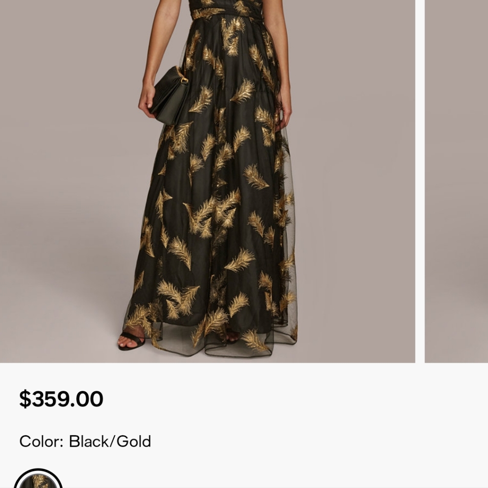 Donna Karan New York. Women's Halter Neck Embellished Gown, 16 - Picture 6 of 6